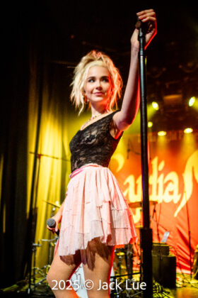 girl singing onstage