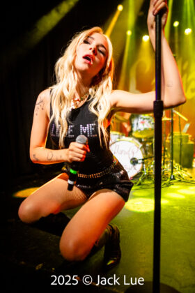 girl singing onstage