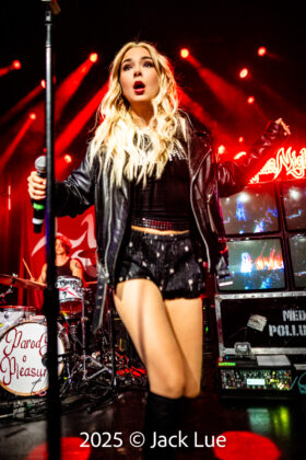 girl singing onstage