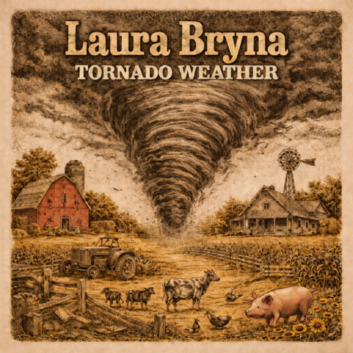 Cover artwork for Laura Bryna single Tornado Weather